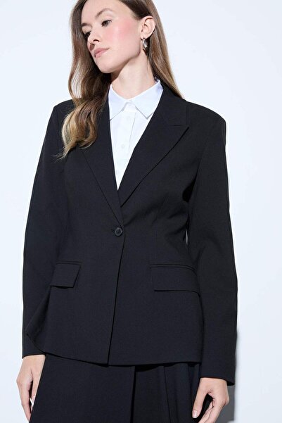 DeFacto Μπλέιζερ με γιακά με κανονική εφαρμογή G1305AX25AU