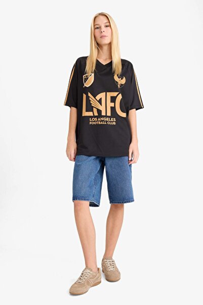 DeFacto Coool Mls Oversize Wide Fit Back Printed Short Sleeve T-Shirt G0479Ax25Au