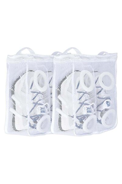 COOYA 2Pcs Shoes Wash Bags Mesh Laundry Bags for Gym Shoes,Sneaker,Slipper, and Other Washer-Safe Footwear