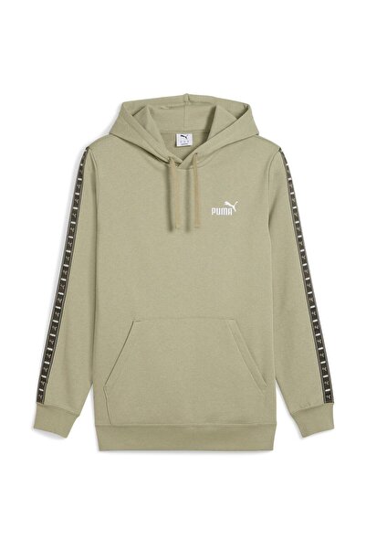 Puma Pánská mikina s kapucí Ess Tape Fl, béžová