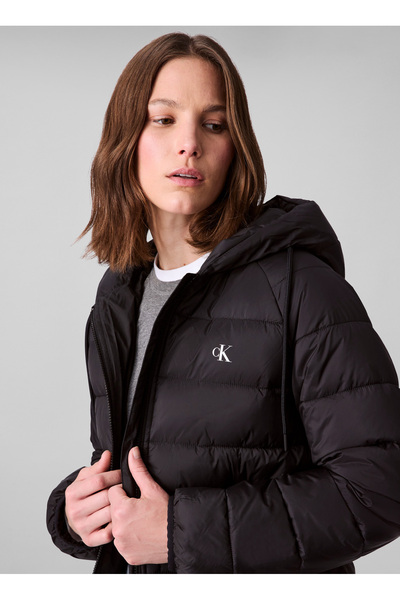 Calvin Klein Jeans Siyah Kadın Standart Baskılı Mont LV047C521GUB1