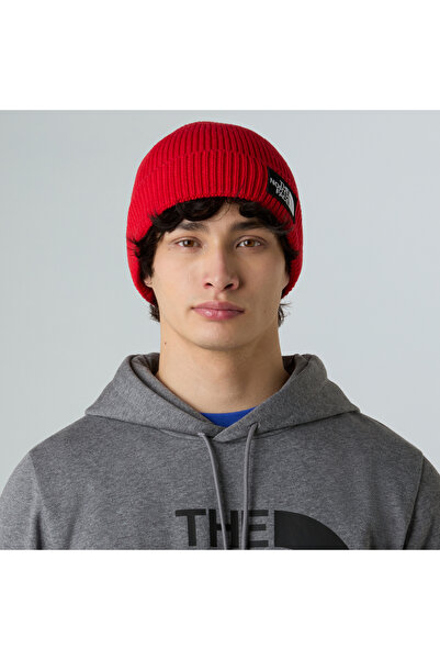 THE NORTH FACE Tnf Logo Box Cuffed Beanie Unisex Червона шапка Nf0a8che6821