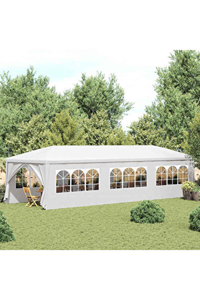vidaxl خيمة حفلات 3×9 متر بيضاء