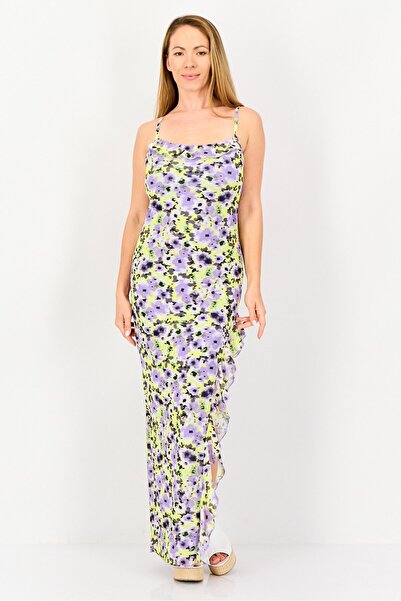 Forever 21 Women Floral Print Midi Dress, Multicolor
