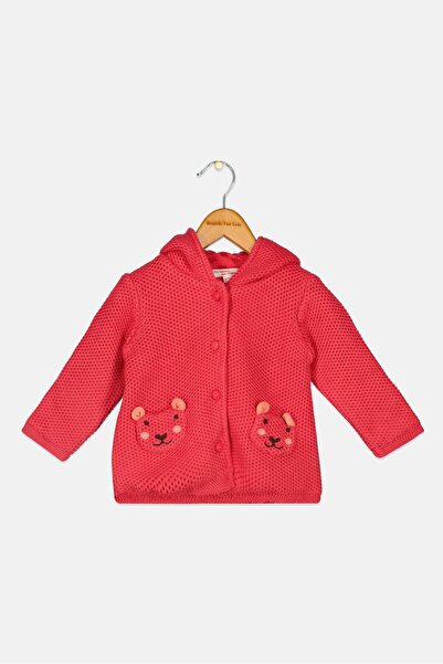 Dp Am Toddlers Girl Long Sleeve Hooded Jacket, Red