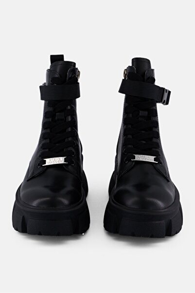 Steve Madden Women Tanker Lace Up Ankle Boots, Black