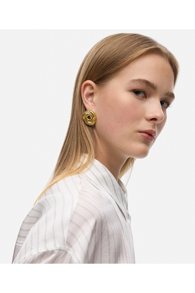 İpekyol Dokulu sarmal paslanmaz çelik küpe