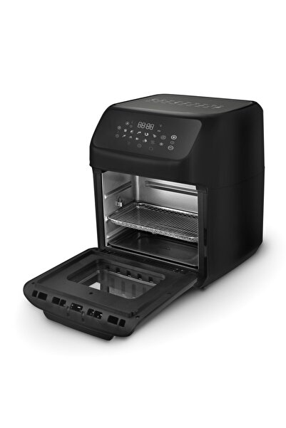 ROHNSON Friteuză cu aer multifuncțională, R2852, 1800W, ecran tactil LED, 12 programe presetate,