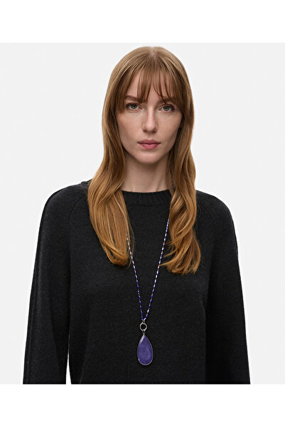 İpekyol Damla formlu cam boncuklu kolye