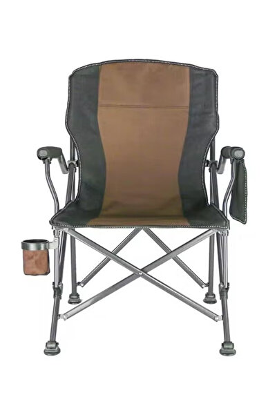 Cady One High Quality Folding Camping Chair with Cup Holder and High Back for Camping, Beach, Hiking