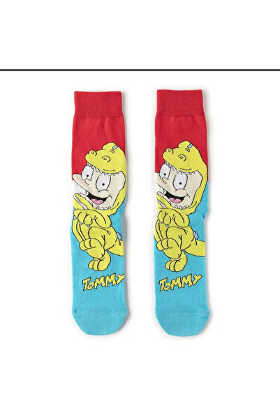 ALEMDAR STORE جورب أنمي كلاسيك علمدار ستور جوارب ملونة للجنسين بمقاسات مرنة