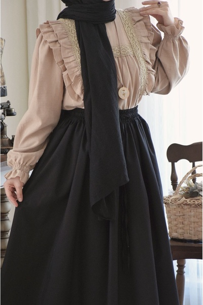 EMİNOS BUTİK بلوزة موسلين أنيقة