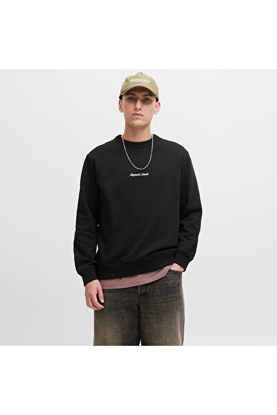 Jack & Jones Norrebro Erkek Siyah Суитшърт (12282893-B)