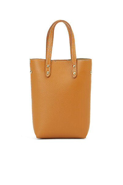 George Hogg Taba Desenli Kadın Deri Postacı Çantası