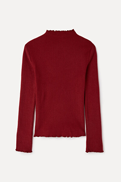 Mudo Fitted Stand-Up Collar Long Sleeve T-Shirt