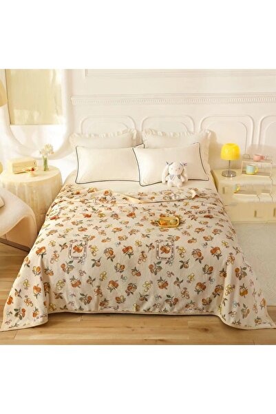 OEM Fluffy cocolino blanket for double bed, minimalist design, practical, fine and velvety texture, HX-4