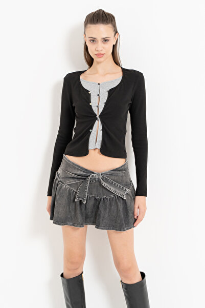 Kikiriki Buttoned Double Cardigan