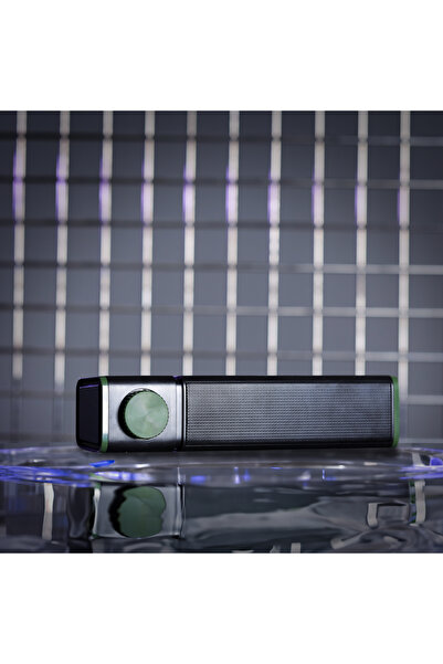 KRYPTON مكبر صوت لاسلكي بتقنية البلوتوث - مكبر صوت محمول للتلفزيون مع حامل هاتف، مدخل AUX/USB، صوت نقي