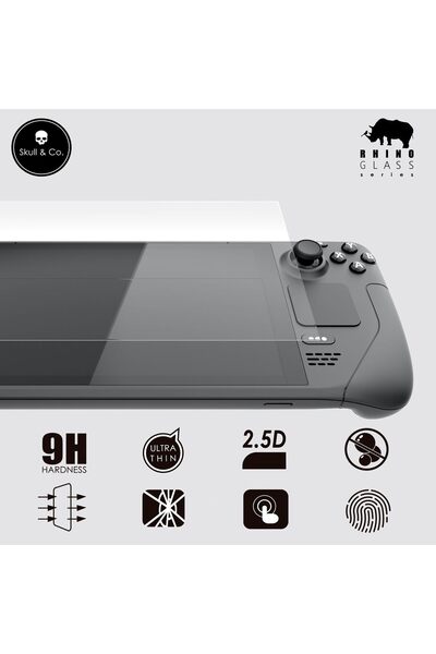 Skull & Co. Tempered Glass Screen Protector for Steam Deck (2-Pack) - Anti-Glare Matte Finish