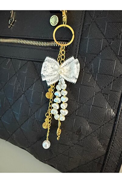 Nimet Abla Butik حقيبة تشارم مصنوعة يدويًا من اللؤلؤ