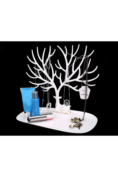 KdrElektronik Educational Toy White Deer Design Jewelry Gem Stand