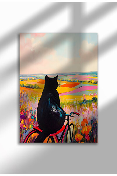 21mxm Εκτύπωση Μαύρης Γάτας σε Ύφασμα – Ψηφιακό Έργο Τέχνης σε Χωρίς Πλαίσιο ...