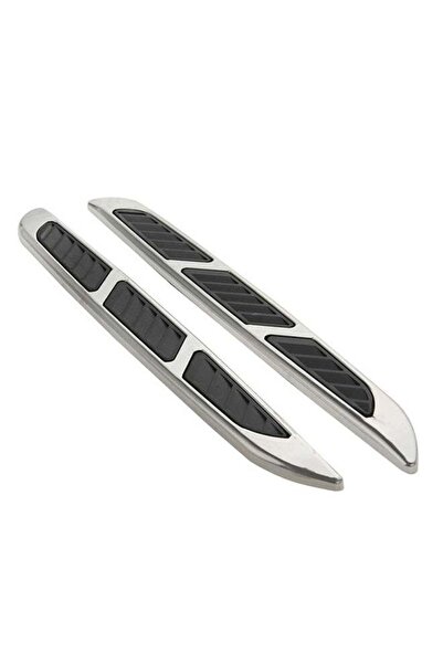 fun zone Generic 2-Piece Bonnet Air Flow Vent Fender Sticker For Car Decoration