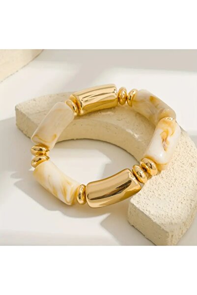 Ayzen Stylish Acrylic Elastic Bracelet