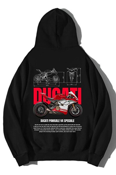 NOISSEY Unisex Oversize Ducati Panigale V4 Speciale Hoodie