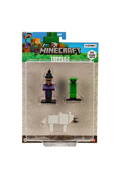 MINECRAFT 3D Toppeez Figure and Pen Cap 3-Pack Pmi/Mc2020 - Witch – Creeper – Wo