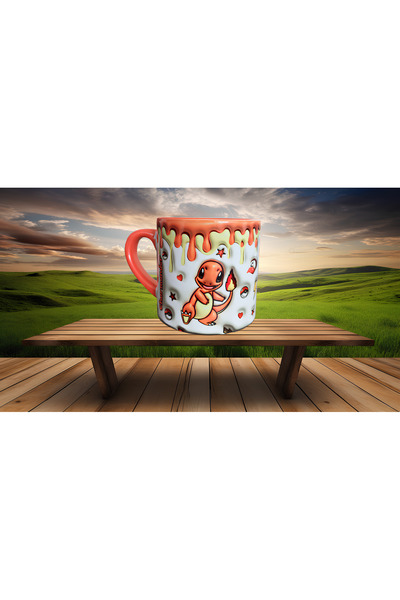 Mugs and love Pokemon CHARMANDER baskı kahve çay fincanı porselen hediyelik