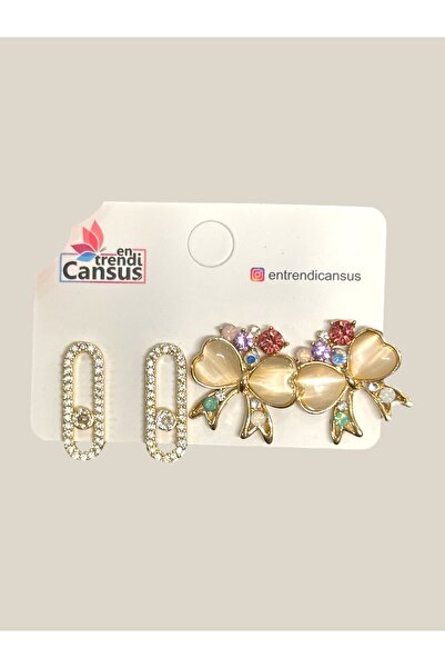 Entrendi Cansus Steel Earring Set