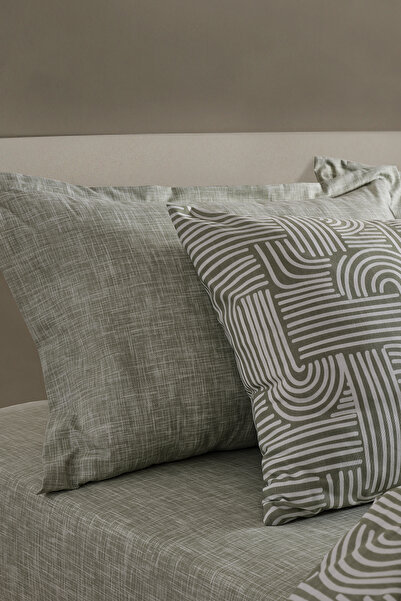 Doqu Home Nola Easy Cotton Comforter Set Tek Kişilik Adaçayı