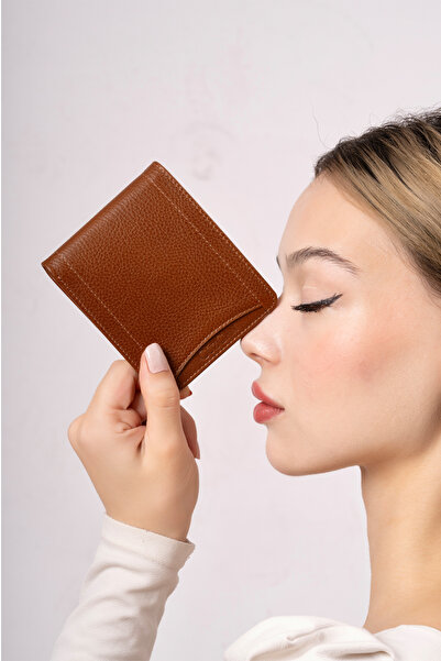 CüzCan Σετ ανδρικό πορτοφόλι και ζώνη από γνήσιο δέρμα Tan - Δώρο - Πορτοφόλι γαμπρού (Ultra LUX)