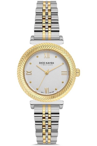 Dice Kayek Dk.1.Ag1396.03 Design Dial Steel Band Steel Case 5 Atm Water Resis...