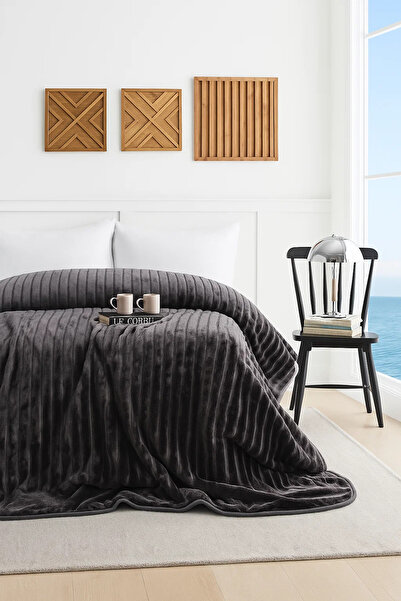 BED LİNE Gentle Battaniye 160*220 Antrasit