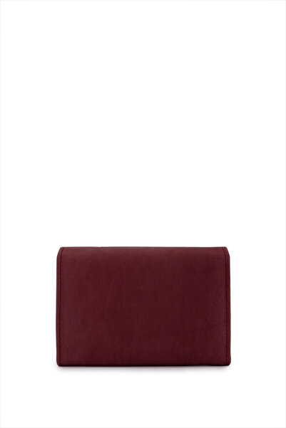 Tamer Tanca Unisex Genuine Leather Claret Red Card Holder