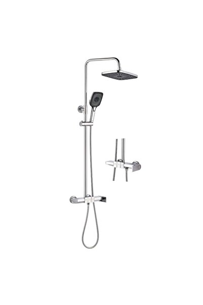 Danube Home طقم خلاط دش ميلانو ميلا | لمسة نهائية من الكروم | معدن متين | ضما...