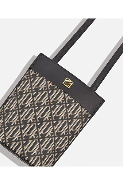 İpekyol Monogram baskılı telefon çantası