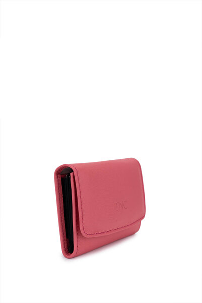 Tamer Tanca Unisex Genuine Leather Pink Card Holder