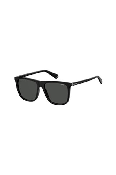 Polaroid Unisex Polarized Sunglasses, Black, 56-16-140