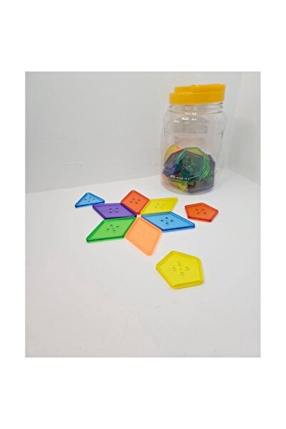 OEM Nasturi din Plastic, Forme Geometrice, Diverse Culori, Înșirare