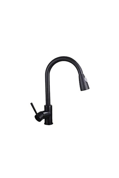 OEM Swivel Kitchen Faucet with Extractable Shower, Matte Black