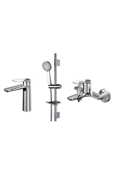 Danube Home Milano Plus Sparkle Collection | Complete Bath Mixer Set | Brass ...