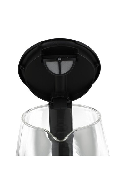 ROHNSON Kettle R7640, 2200 W, 1.7 l, cordless, 360° rotating base, glass body, filter