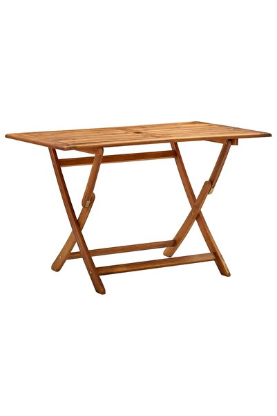 vidaxl Folding Garden Table 120x70x75 cm Solid Acacia Wood