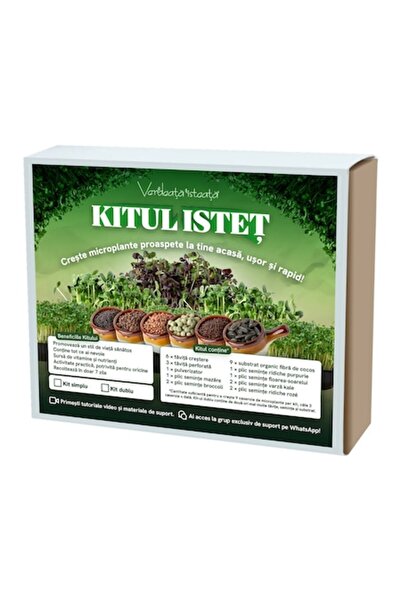 Verdeata isteata Kitul istet pentru a creste microplante acasa