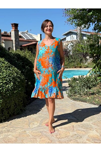 Punta Otantik Mln16174 Viscose Alanya Dress
