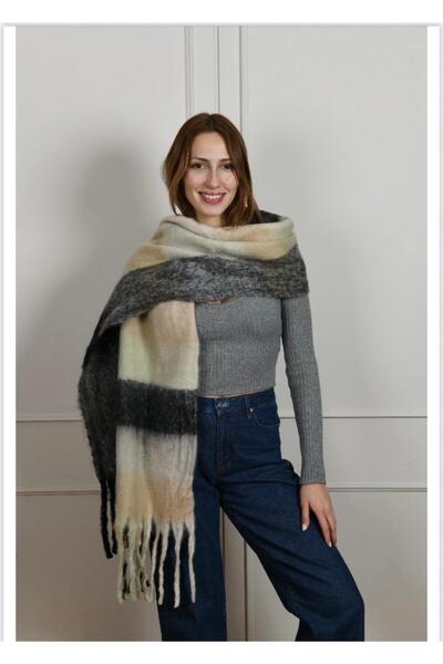 Ciciş Aksesuar YÜN KIŞLIK KALIN ŞAL MODERN