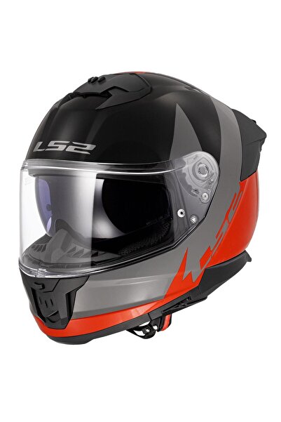LS2 STREAM 2 THUNDERBIZ GRİ-TURUNCU KASK